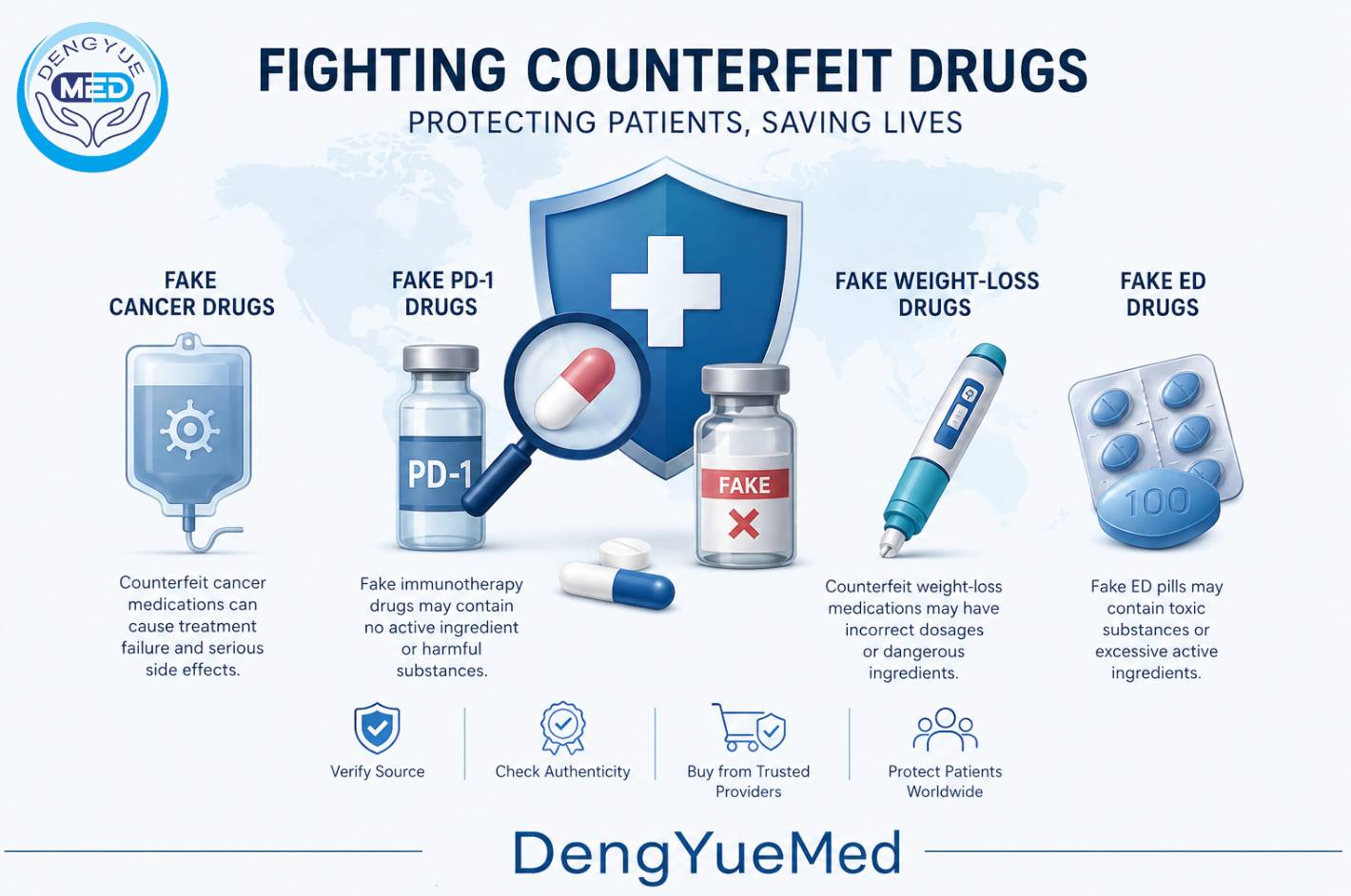 Counterfeit Cancer Drugs, Weight-Loss Medications, and ED Pills: The Growing Global Threat to Patient Safety