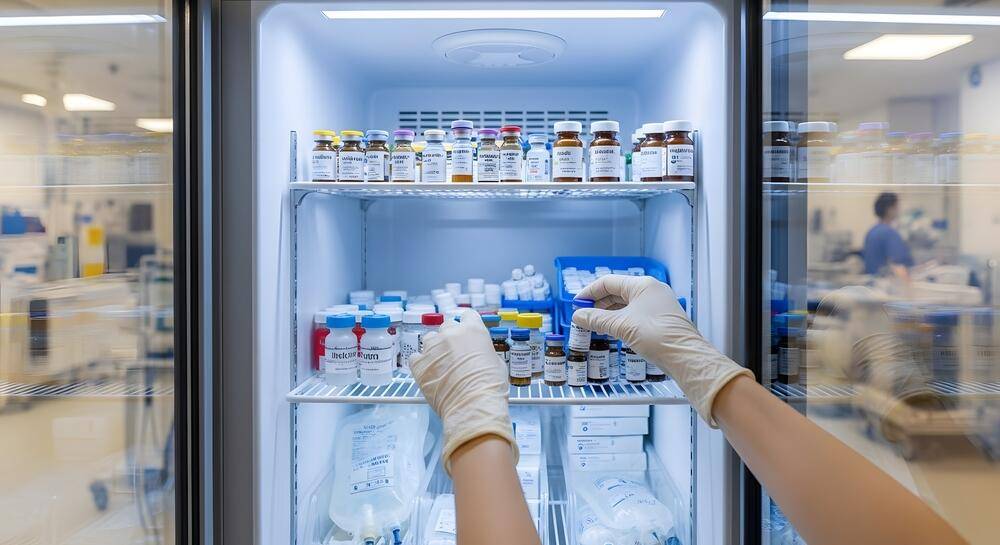 Cold-chain pharmaceutical storage